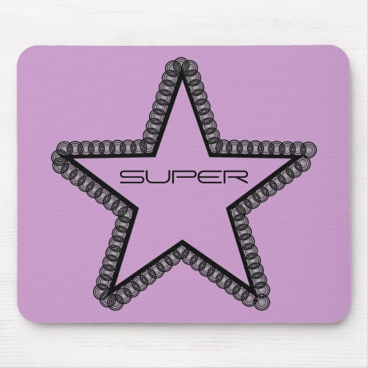 Grunge Superstar Mousepad Muismat (Voorkant)