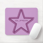 Grunge Superstar Mousepad, Paars Muismat (Met muis)