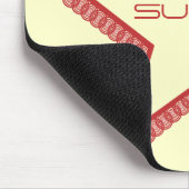 Grunge Superstar Mousepad, Red Muismat (Hoek)