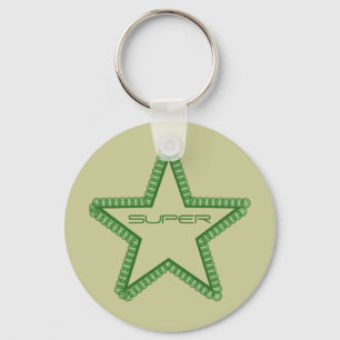 Grunge Superstar-Sleutelhanger, Forest Green Sleutelhanger