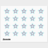 Grunge Superstar-Stickers, Fuchsia Ster Sticker (Vel)