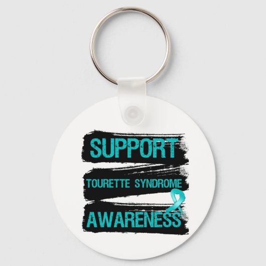 Grunge - Support Tourette Syndrome Awareness Sleutelhanger (Voorkant)