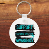 Grunge - Support Tourette Syndrome Awareness Sleutelhanger (Voorkant)
