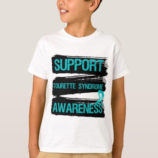 Grunge - Support Tourette Syndrome Awareness T-shirt (Voorkant)