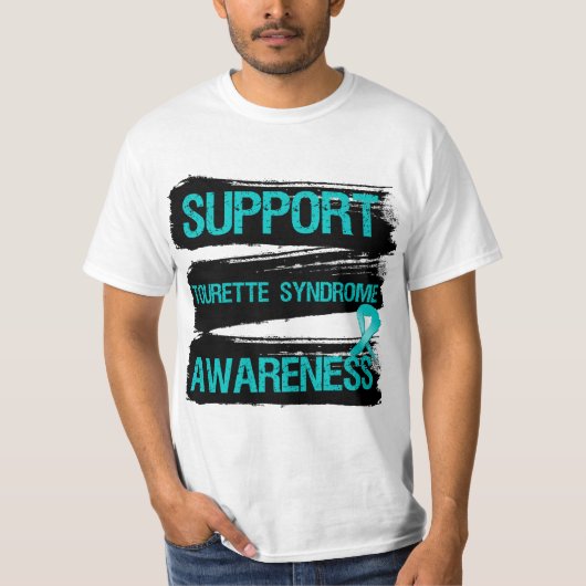 Grunge - Support Tourette Syndrome Awareness T-shirt (Voorkant)