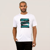 Grunge - Support Tourette Syndrome Awareness T-shirt (Voorkant volledig)