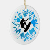 Grunge surfer keramisch ornament (Rechts)