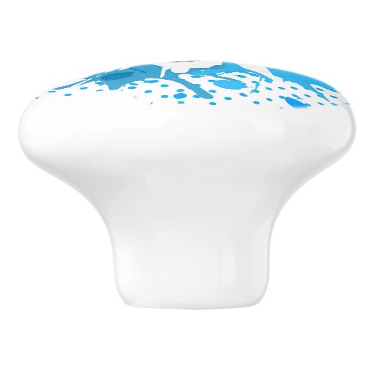 Grunge surfer keramische knop (Zijkant)