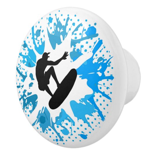 Grunge surfer keramische knop (Rechts)