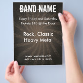 Grunge Swirl Music Flyer (Hand)