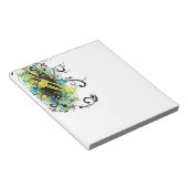 Grunge Swirl Trumpet Notitieblok (Schuin)