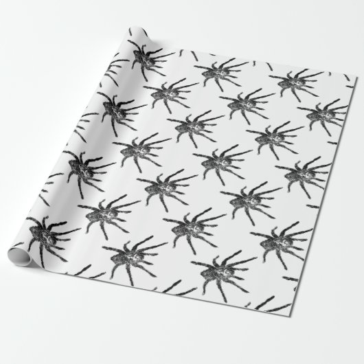 Grunge Tarantula Cadeaupapier (Uitgerold)