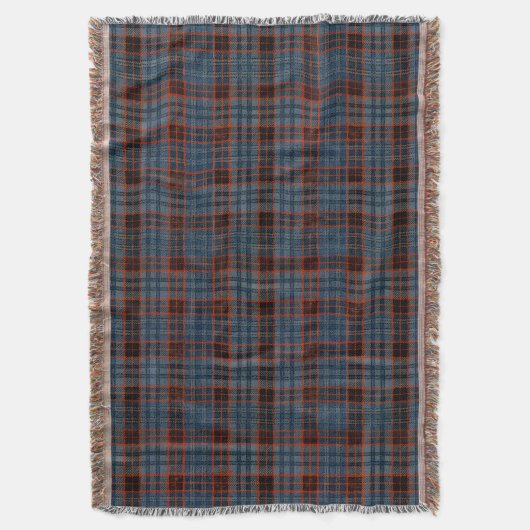 Grunge Tartan Deken (Voorkant Verticaal)