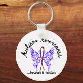 Grunge Tattoo Butterfly 6.1 Autisme Sleutelhanger (Voorkant)