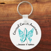 Grunge Tattoo Butterfly 6.1 Cervicale kanker Sleutelhanger (Voorkant)