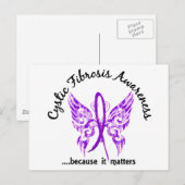 Grunge Tattoo Butterfly 6.1 Cystic fibrosis Briefkaart (Voorkant / Achterkant)