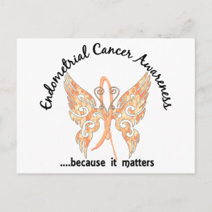 Grunge Tattoo Butterfly 6.1 Endometrial Cancer Briefkaart