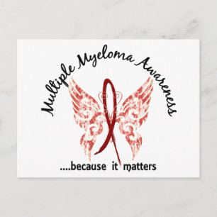 Grunge Tattoo Butterfly 6.1 Multiple Myeloma Briefkaart