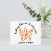 Grunge Tattoo Butterfly 6.1 Nierkanker Briefkaart (Staand voorkant)