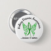Grunge Tattoo Butterfly 6.1 Nierziekte Ronde Button 5,7 Cm (Voorkant /achterkant)