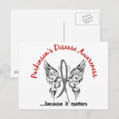 Grunge Tattoo Butterfly 6.1 Parkinson ziekte Briefkaart (Voorkant / Achterkant)