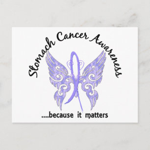Grunge Tattoo Butterfly 6.1 Stomach Cancer Briefkaart