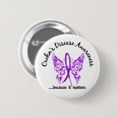 Grunge Tattoo Butterfly 6.1 ziekte van Crohn Ronde Button 5,7 Cm (Voorkant /achterkant)