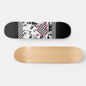 Grunge Tattoo Heart Skateboard (Horizontaal)