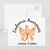 Grunge Tattoo vlinder 6.1 Leukemie Briefkaart (Voorkant / Achterkant)