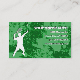 grunge tennis visitekaartje