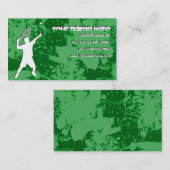 grunge tennis visitekaartje (Voorkant / Achterkant)