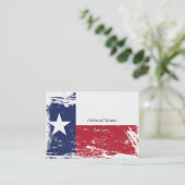 Grunge Texas Flag Visitekaartje (Staand voorkant)
