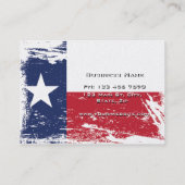 Grunge Texas Flag Visitekaartje (Achterkant)