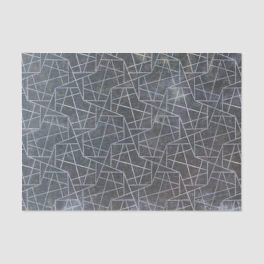 Grunge Texture Decorative Weathered Silver Grey Tissuepapier (Voorkant)