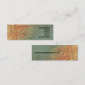 Grunge Textured ARt Skinny Website Visitekaartje (Voorkant / Achterkant)