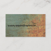 Grunge Textured ARt Website Visitekaartje (Achterkant)