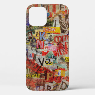 Grunge textured background design met oude torn Case-Mate iPhone case