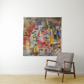 Grunge textured background design met oude torn wandkleed (In Situ (horizontaal))