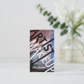 Grunge Textured Makeup Artist Visitekaartjes (Staand voorkant)