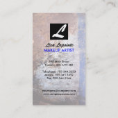 Grunge Textured Makeup Artist Visitekaartjes (Achterkant)