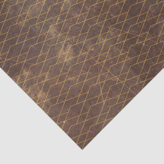 Grunge Textured Pattern Abstract Geometric Deco Tissuepapier (Detail)