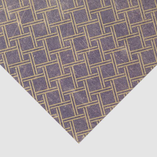 Grunge Textured Pattern Abstract Geometric Deco Tissuepapier (Detail)