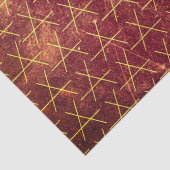 Grunge Textured Pattern Geometric Brown Distress Tissuepapier (Detail)