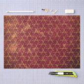 Grunge Textured Pattern Geometric Brown Distress Tissuepapier (Craft)