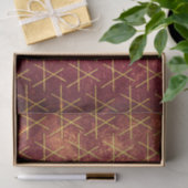 Grunge Textured Pattern Geometric Brown Distress Tissuepapier (Geschenk)
