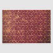 Grunge Textured Pattern Geometric Brown Distress Tissuepapier (Voorkant)