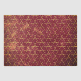 Grunge Textured Pattern Geometric Brown Distress Tissuepapier
