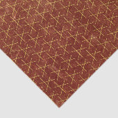 Grunge Textured Pattern Geometric Decorative Brown Tissuepapier (Detail)