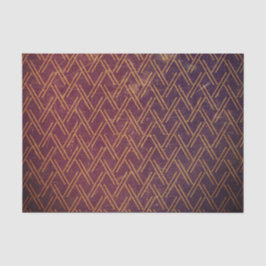 Grunge Textured Pattern Geometry Decorative Paars Tissuepapier