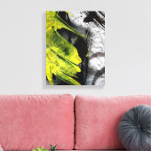 Grunge textuur expressieve penseelstreken canvas afdruk (Insitu (Woonkamer))